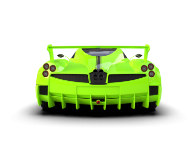 Şeffaf arkaplanda spor araba    