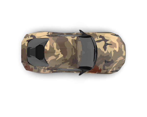 Şeffaf arkaplanda spor araba    