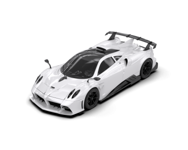 Şeffaf arka planda modern spor araba  