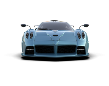 Şeffaf arka planda modern spor araba  