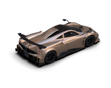 Şeffaf arka planda modern spor araba   