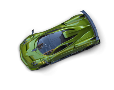 Şeffaf arka planda modern spor araba   