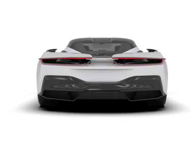 Şeffaf arka planda modern spor araba    