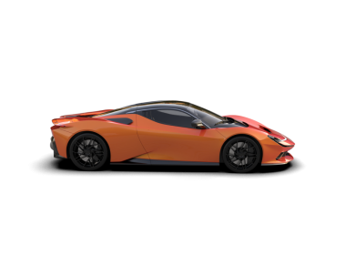 modern kırmızı süper spor araba beyaz üzerine izole