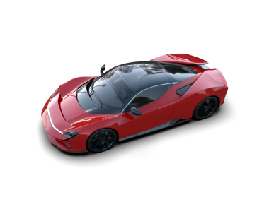 Stüdyo ortamında daha az genel bir konsept arabanın 3 boyutlu çizimi