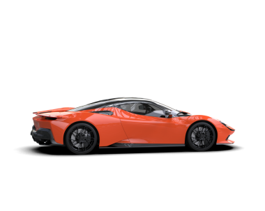 Beyaz arka plan üzerinde izole Modern kırmızı araba