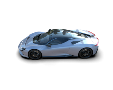 modern araba siyah arkaplanda izole edildi. 3 d illüstrasyon