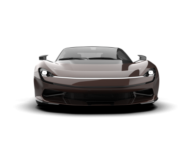 gerçekçi 3 boyutlu spor araba çizimi