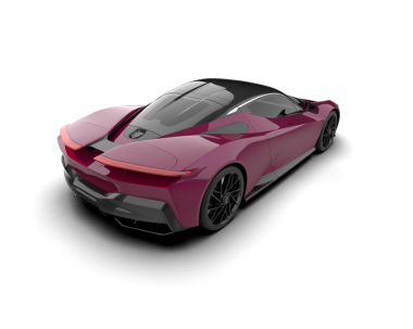 Beyaz arka planda modern bir araba. 3d illüstrasyon -