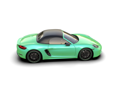 Bir spor arabanın 3 boyutlu canlandırması