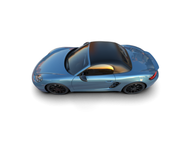 Stüdyo ortamında daha az genel bir konsept arabanın 3 boyutlu çizimi