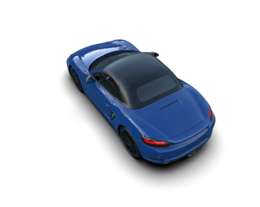 Siyah arka planda mavi bir arabanın 3D görüntüsü