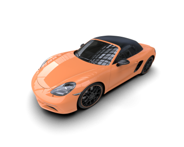 Gri arka planda modern bir araba. 3d oluşturma