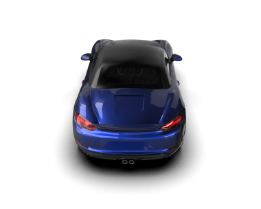 3D render mavi araba