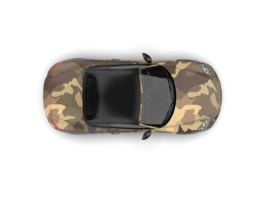 modern siyah araba - 3D render