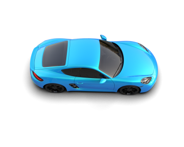 Araba beyaz arka planda izole edilmiş. 3d illüstrasyon.