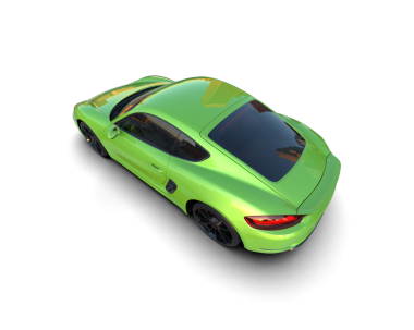 Stüdyo ortamında daha az genel bir konsept arabanın arka planda izole edilmiş hali.