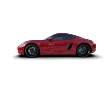 kırmızı spor araba siyah arka planda izole edilmiş 3 boyutlu görüntüleme