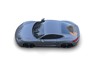 Gri bir arabanın arka planındaki araba..