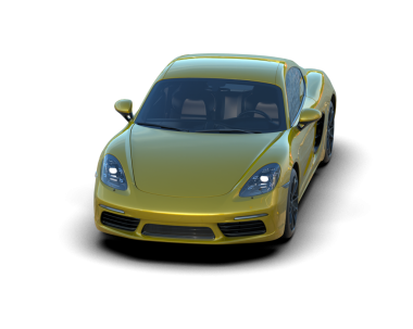 araba siyah arkaplanda izole edildi 3 boyutlu görüntüleme