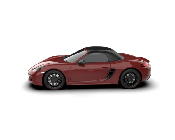 Gri arkaplanda izole edilmiş bir araba