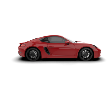 Siyah arka planda izole edilmiş kırmızı spor araba. 3d illüstrasyon.