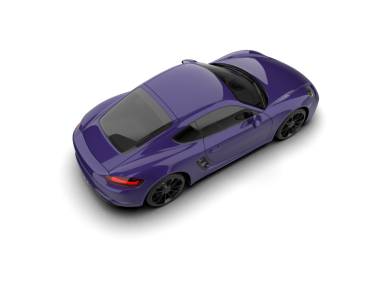 Modern araba beyazda izole edilmiş. 3d oluşturma