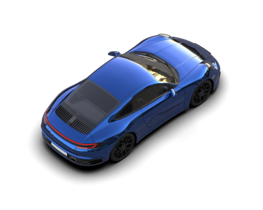 Bir arabanın 3 cg görüntüsü