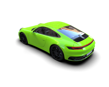 modern araba beyaz arkaplanda izole edildi