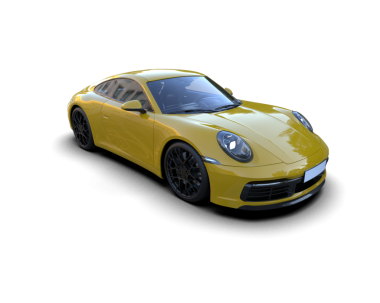 Siyah arka planda modern spor araba.