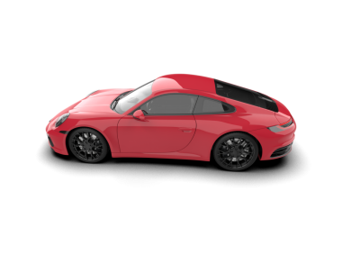 Modern araba. 3d illüstrasyon