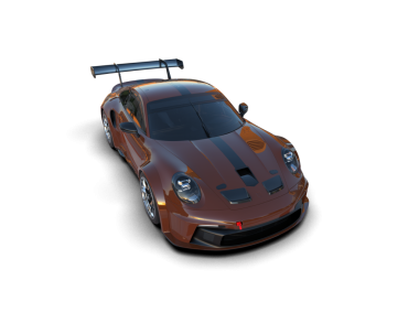 Siyah arka planda modern spor araba