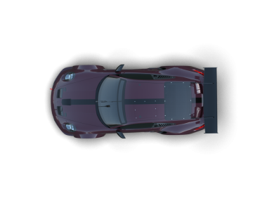 Araba siyah arka planda izole edilmiş. 3D görüntüleme - illüstrasyon