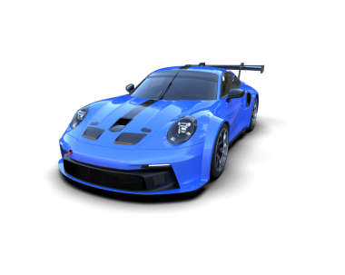 mavi modern spor araba