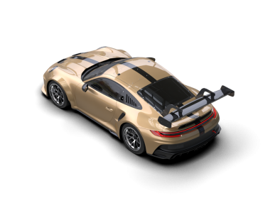 3 boyutlu markalı, daha az genel bir pikap araba.