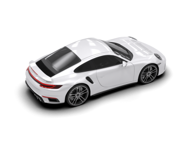 Gerçekçi beyaz araba. Yan görünüş. vektör illüstrasyonu