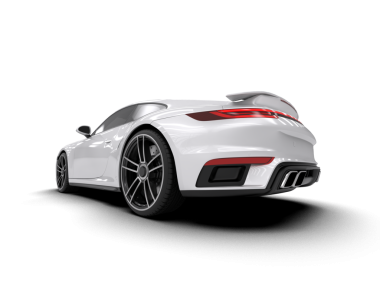 Modern spor araba. 3d illüstrasyon