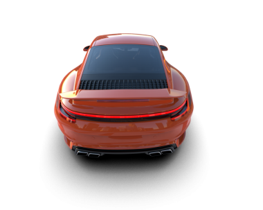 Modern araba izole edilmiş. 3d oluşturma