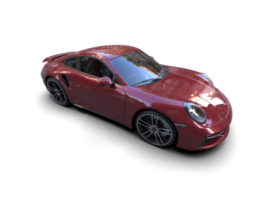 kırmızı modern araba beyaz üzerine izole edilmiş.