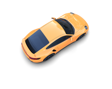 modern sarı araba beyaz arka planda izole edilmiş.