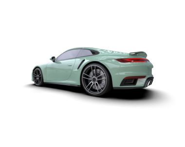 Bir spor arabanın 3 boyutlu görüntüsü