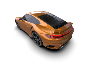 Arka planda modern spor araba