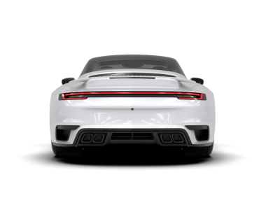 Beyaz arka planda izole edilmiş beyaz modern araba