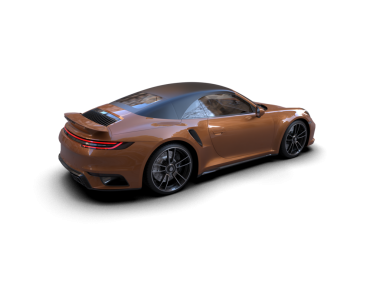 Modern araba siyah arka planda izole edilmiş. 3d illüstrasyon