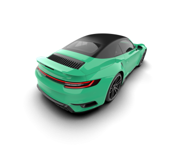 Gerçekçi araba beyaz üzerine