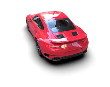 modern otomobil 3 boyutlu resimleme