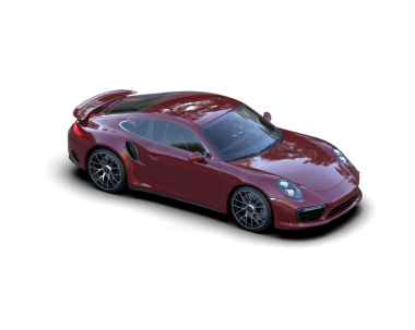 Modern araba arka planda izole edilmiş. 3D görüntüleme - illüstrasyon