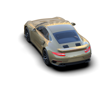 Daha az genel bir konsept arabanın 3 boyutlu çizimi