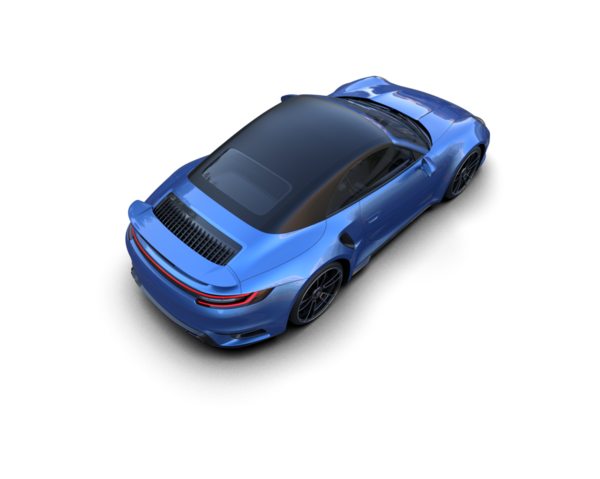 Bir spor arabanın 3 boyutlu görüntüsü