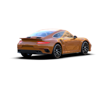 Stüdyo ortamında markasız bir arabanın 3 boyutlu çizimi